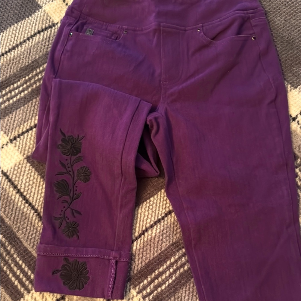 NWT Purple Floral Women's Pants
